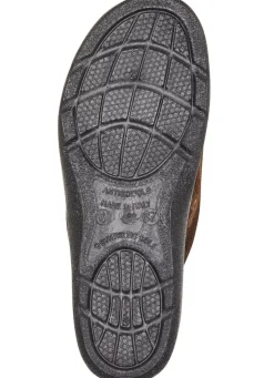 Discount BADER Pantoffel mit floralem Muster BRAUN