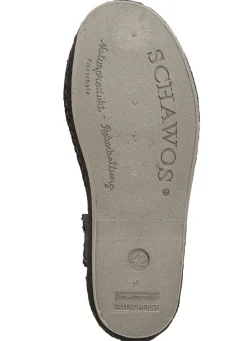 Clearance BADER Pantoffel mit seitlich eingesetztem Gummizug SCHWARZ