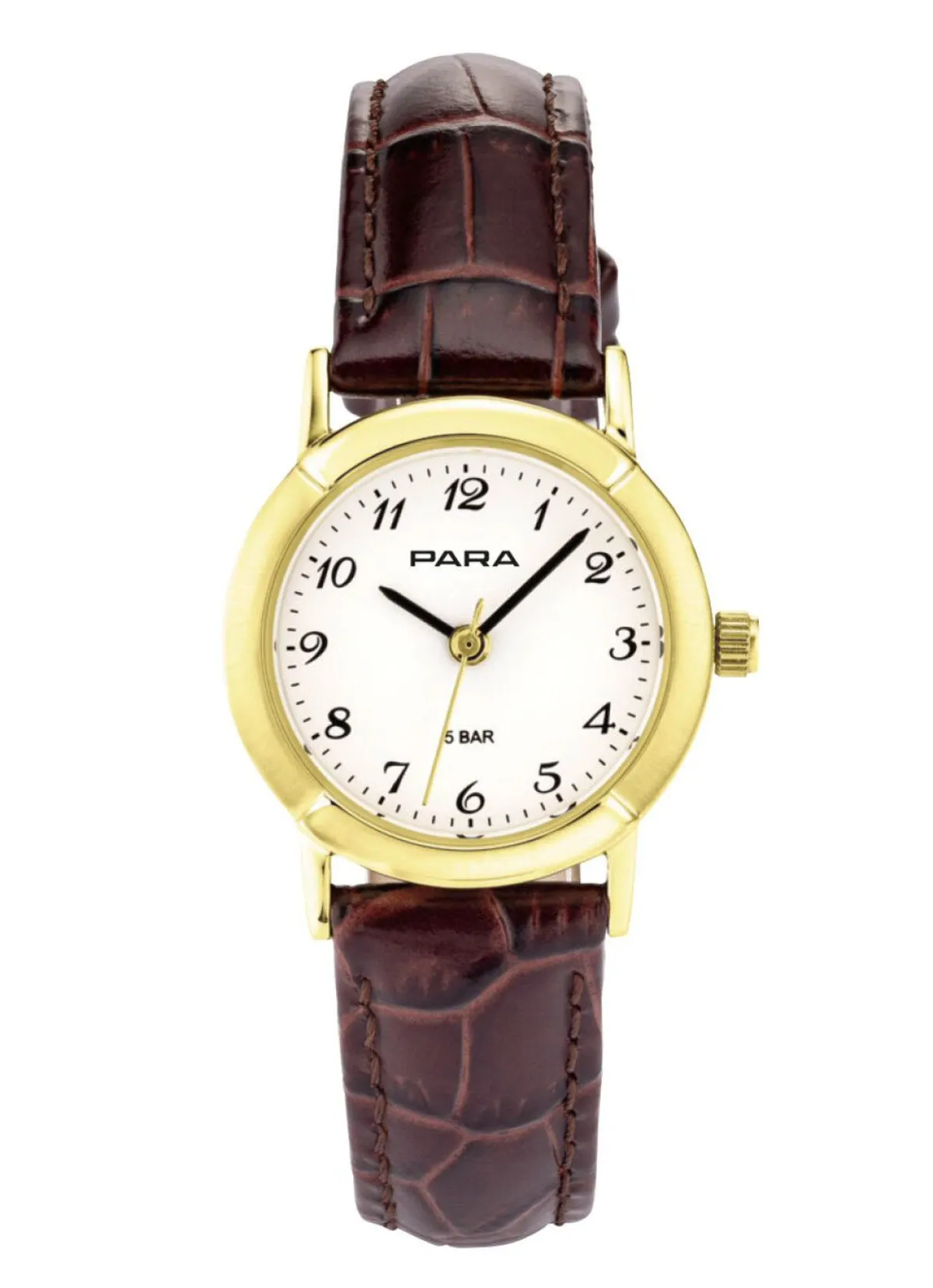 New PARA Quartz-Damenuhr mit Lederband