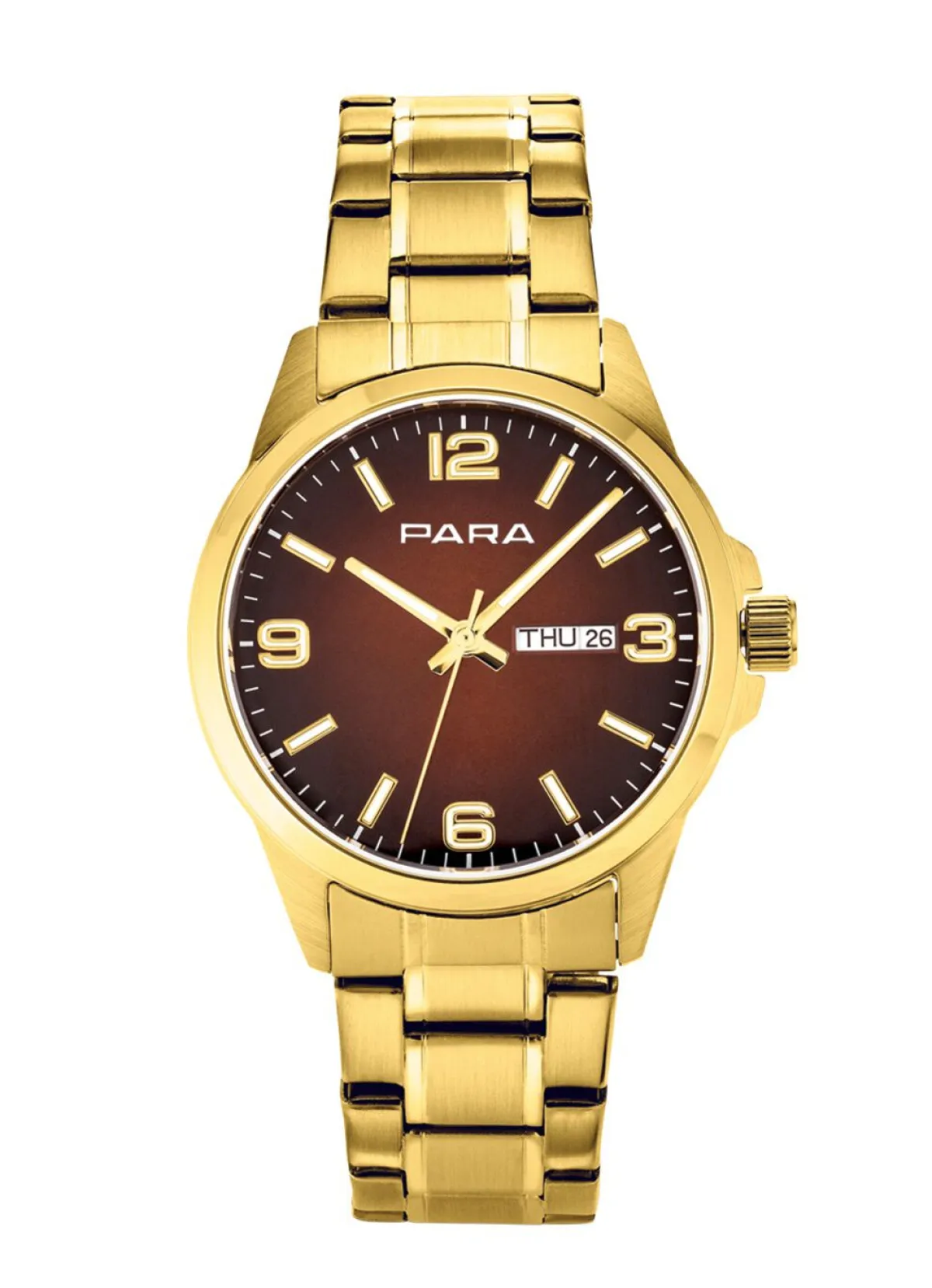 Outlet PARA -Quartz-Herrenuhr mit Stahlbandgehäuse