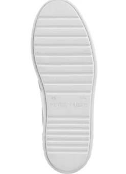 Discount PETER KAISER Schnür-Sneaker aus Nappa- und Veloursleder WEISS-BEIGE