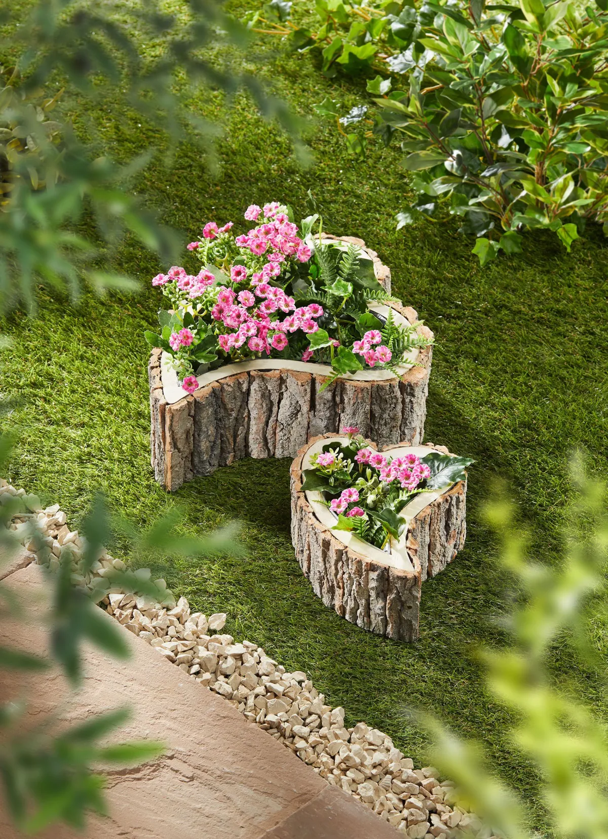 Sale BADER Pflanzherzen aus Holz, 2er-Set braun