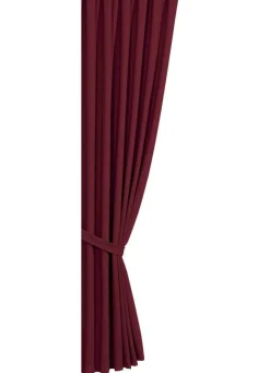 New BADER Pflegeleichte Energiespar-Verdunkelungs-Schals BORDEAUX