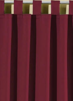 New BADER Pflegeleichte Energiespar-Verdunkelungs-Schals BORDEAUX