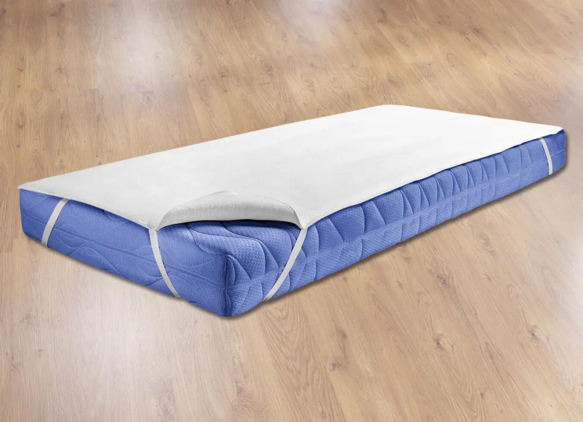 DORMISETTE Pflegeleichte und strapazierfähige Molton-Matratzen-Auflage WEISS