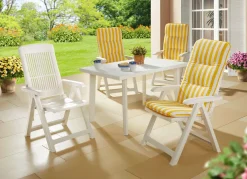 Outlet BADER Pflegeleichte und wetterfeste Gartenmöbel WEISS