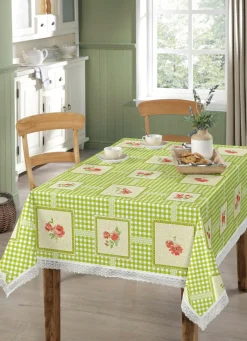 Hot BADER Pflegeleichte Wachstuch-Tischdecke GRÜN