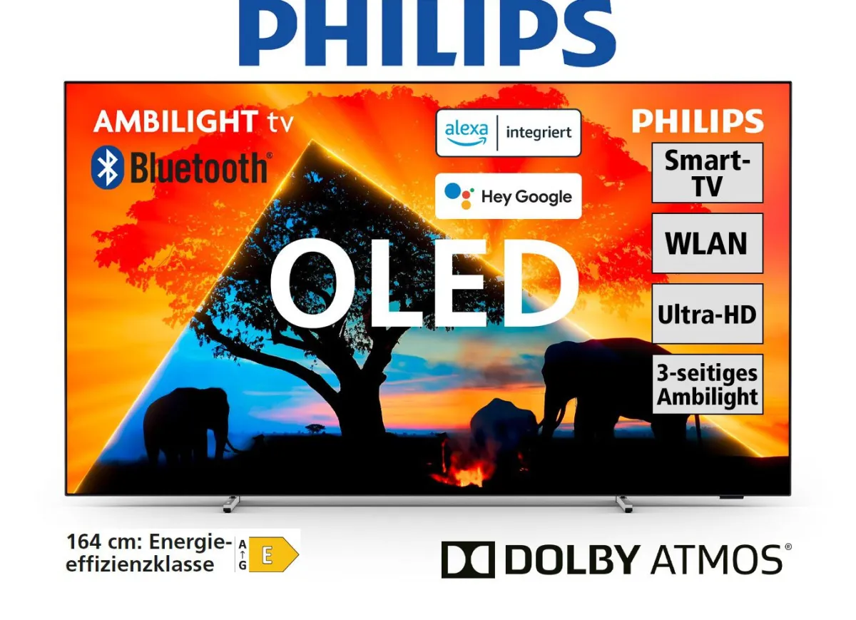 PHILIPS OLED759/12. 4K-Ultra-HD OLED-Ambilight-TV SILBER