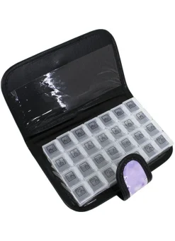 Discount BADER Pillen-Organizer LILA-SCHWARZ