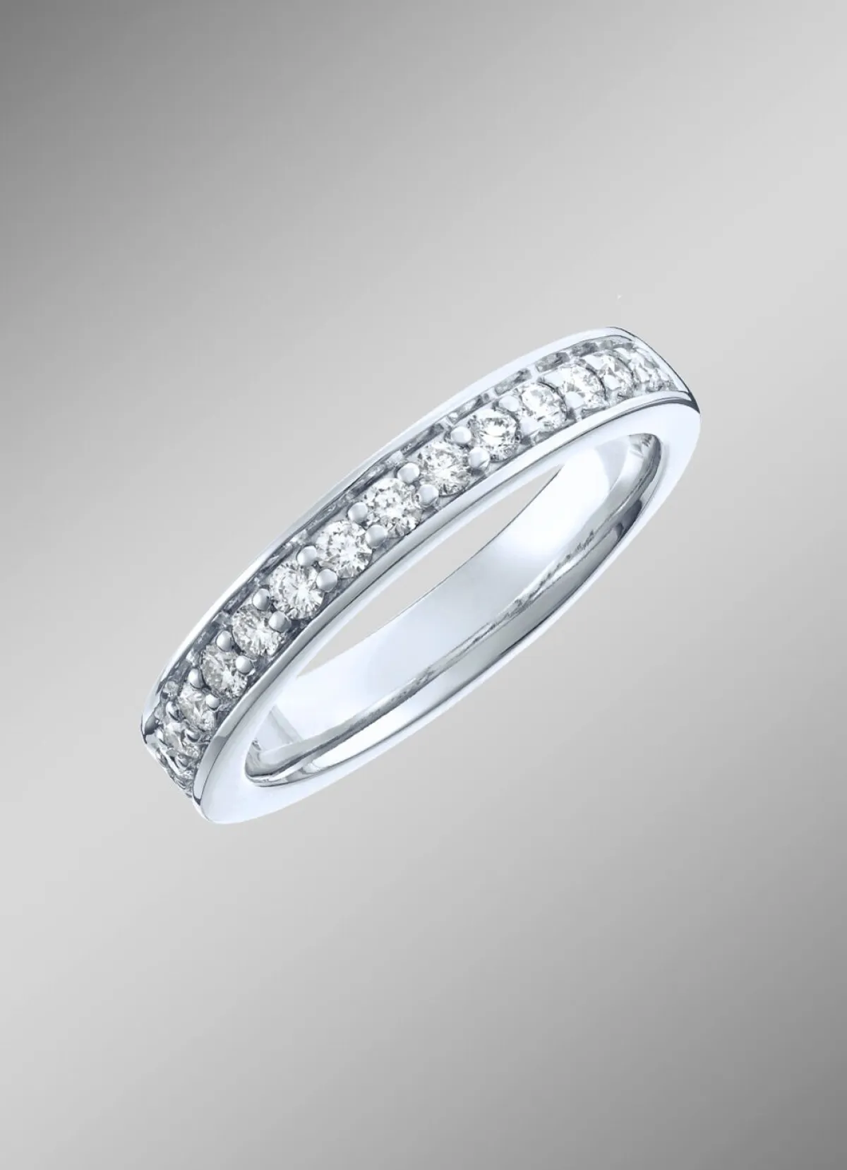 Best BADER Platin Memoire-Ring mit lupenreinen Brillanten
