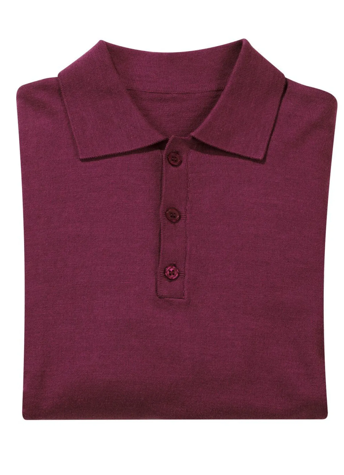 Online BADER Polopullover mit kurzer Knopfleiste in 4 Farben BORDEAUX