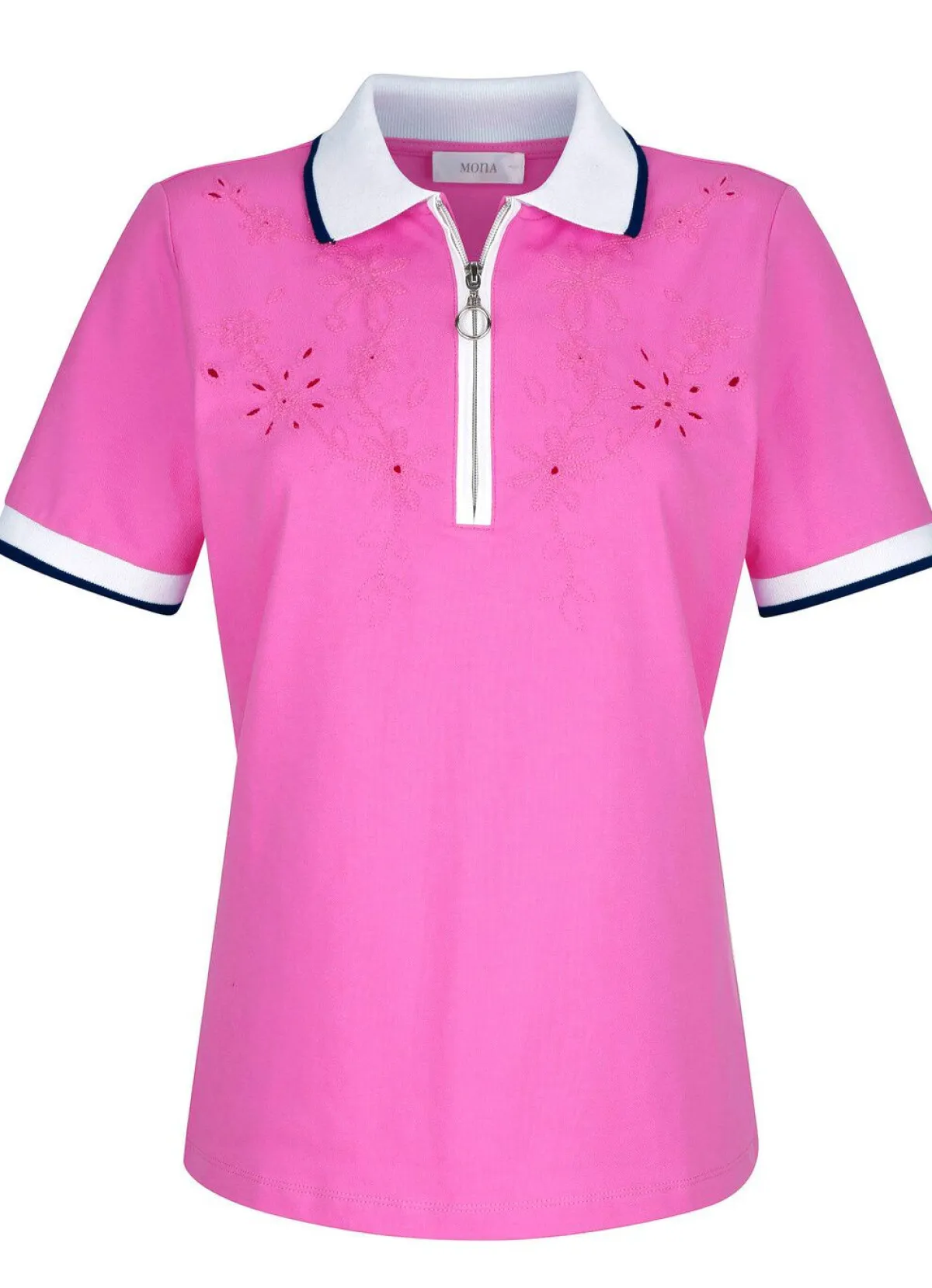 New BADER Poloshirt mit Cut-Outs in 2 Farben ROSA