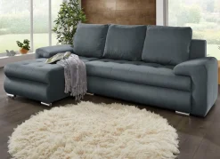 Sale BADER Polsterecke mit Bettfunktion und Bettkasten ANTHRAZIT