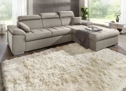 New BADER Polsterecke mit Bettfunktion CREME