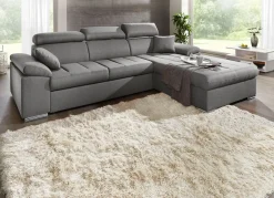 Clearance BADER Polsterecke mit Bettfunktion GRAU