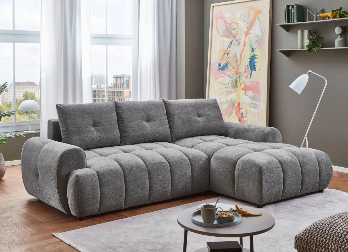 Outlet BADER Polsterecke mit Funktion grau