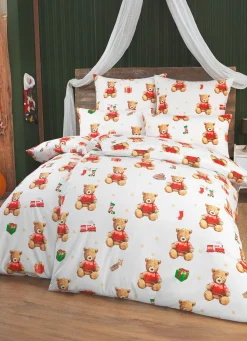 New BADER Polycotton-Bettwäsche-Garnitur mit Reißverschluss MULTICOLOR
