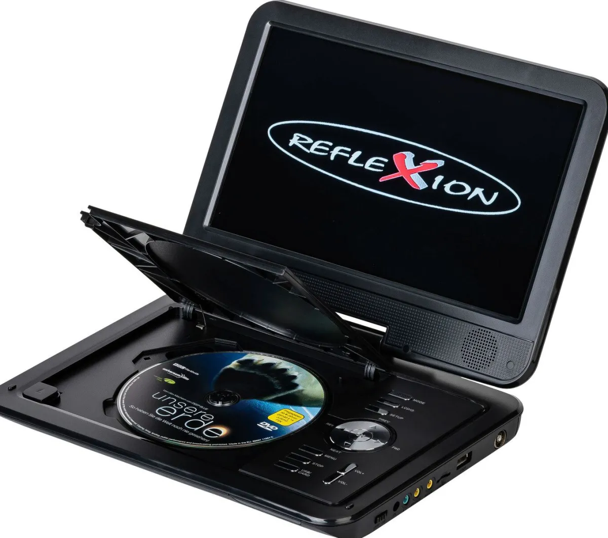 Discount Reflexion Portabler DVD-Spieler mit TV 10,1" SCHWARZ