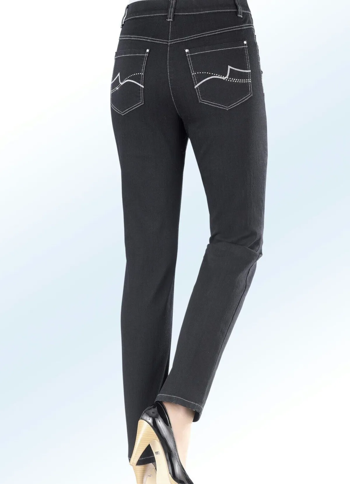 BADER Power-Stretch-Jeans SCHWARZ