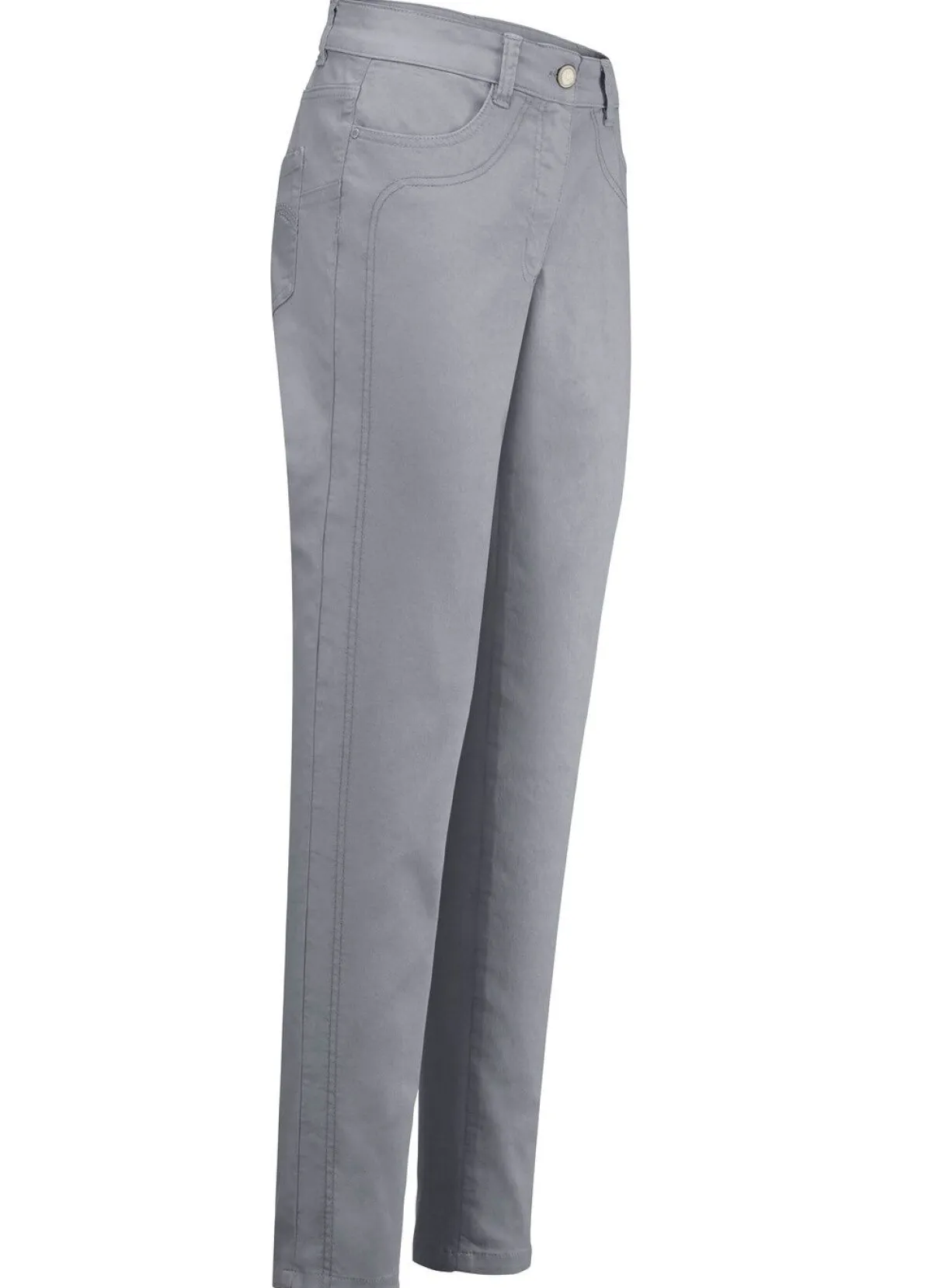 Online BADER Power-Stretch-Jeans HELLGRAU
