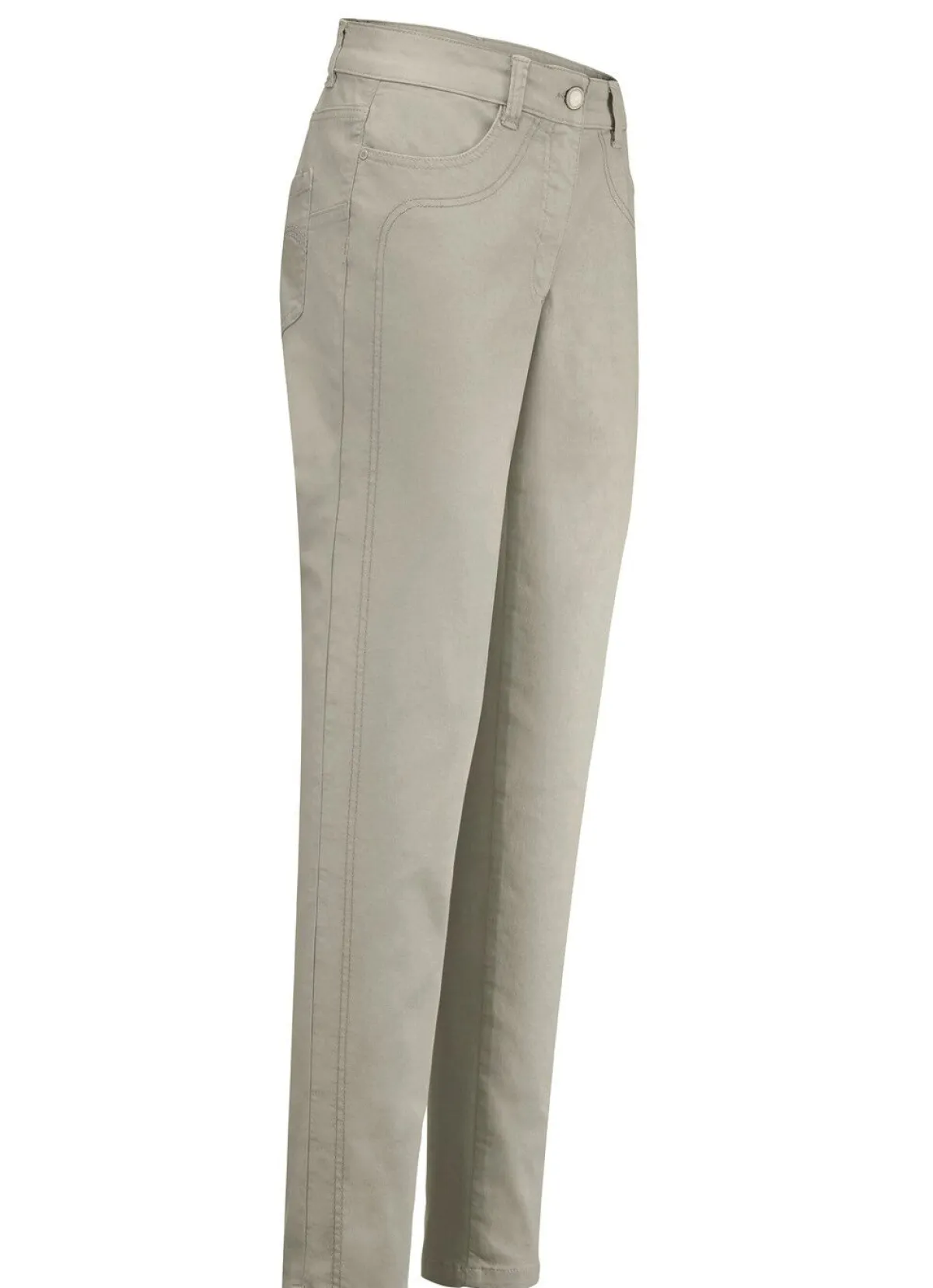 Online BADER Power-Stretch-Jeans KHAKI