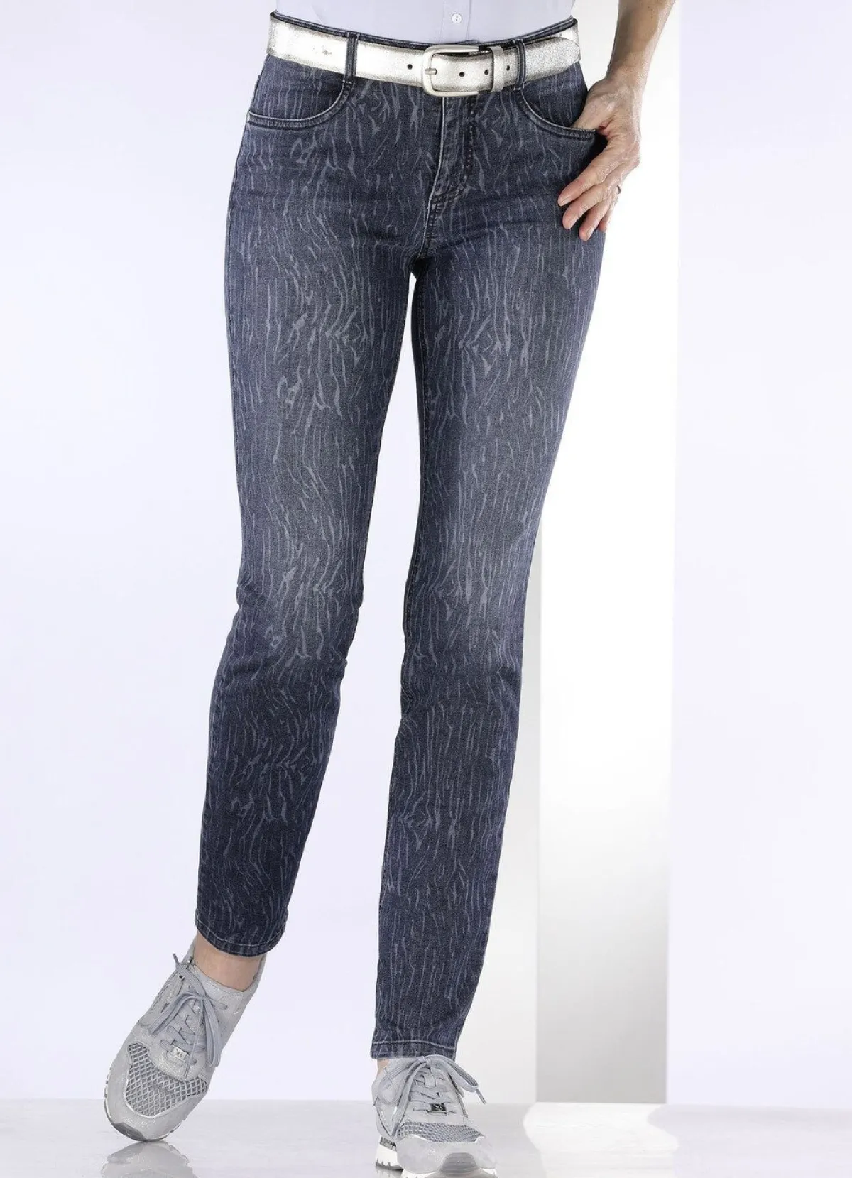 Sale ASCARI Power-Stretch-Jeans DUNKELBLAU