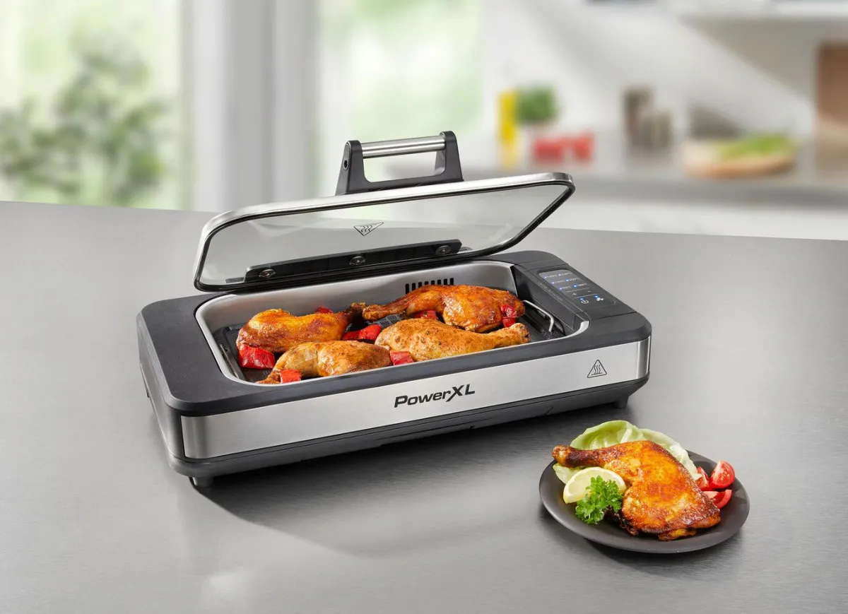 New MEDIA SHOP PowerXL Smokeless Indoor-Grill SCHWARZ