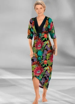 Hot KLAUS MODELLE MADE IN GERMANY Prachtvoller Kaftan in Premium-Qualität SCHWARZ-BUNT