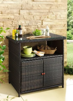 Sale BADER Praktisches Sideboard für Garten oder Terrasse BRAUN