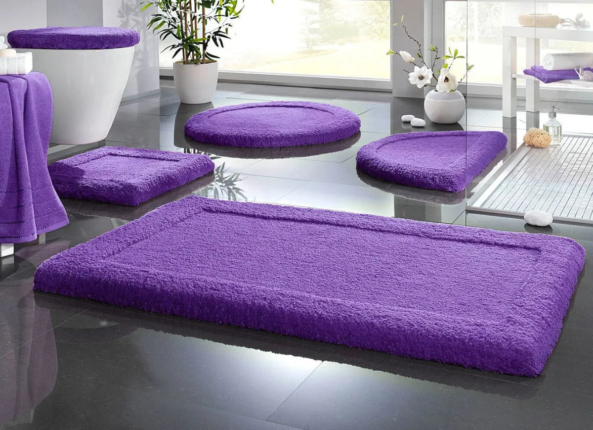 Sale BADER Premium Badgarnitur Superfine Microfaser LILA