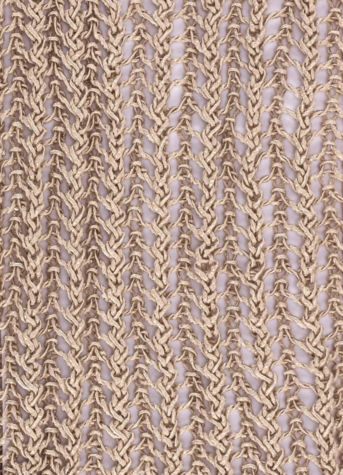 Hot BADER Pullover aus edel glänzendem Bändchengarn SANDBEIGE