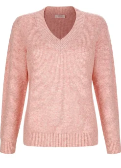 Clearance BADER Pullover aus Effektgarn ROSÉ