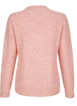 Clearance BADER Pullover aus Effektgarn ROSÉ