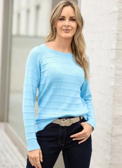 Clearance BADER Pullover im Mustermix BLEU