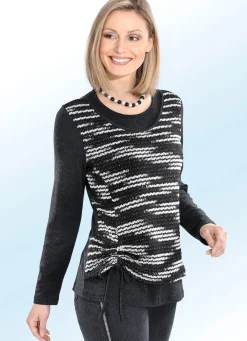 BADER Pullover in Doppel-Optik