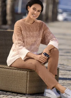 Clearance laurakent Pullover in Farbverlauf CAMEL-ECRU