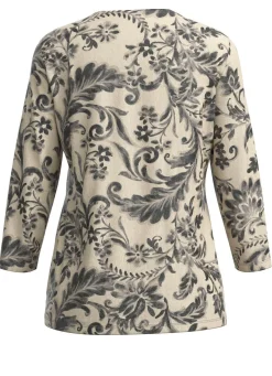 Online KLAUS MODELLE MADE IN GERMANY Pullover in Feinstrick CREME-SCHWARZ
