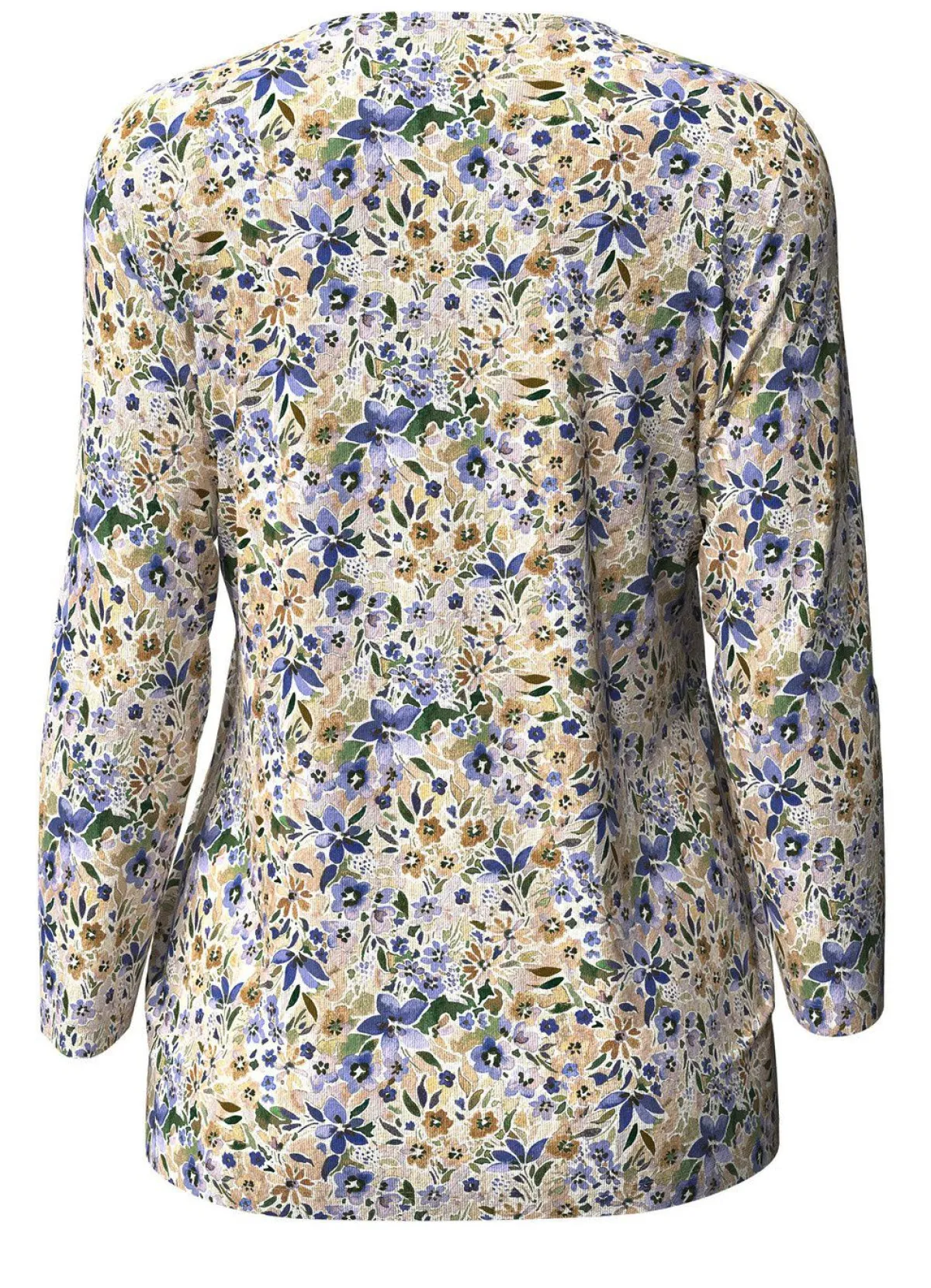 Best KLAUS MODELLE MADE IN GERMANY Pullover in Feinstrick BEIGE-BLAU-MULTICOLOR