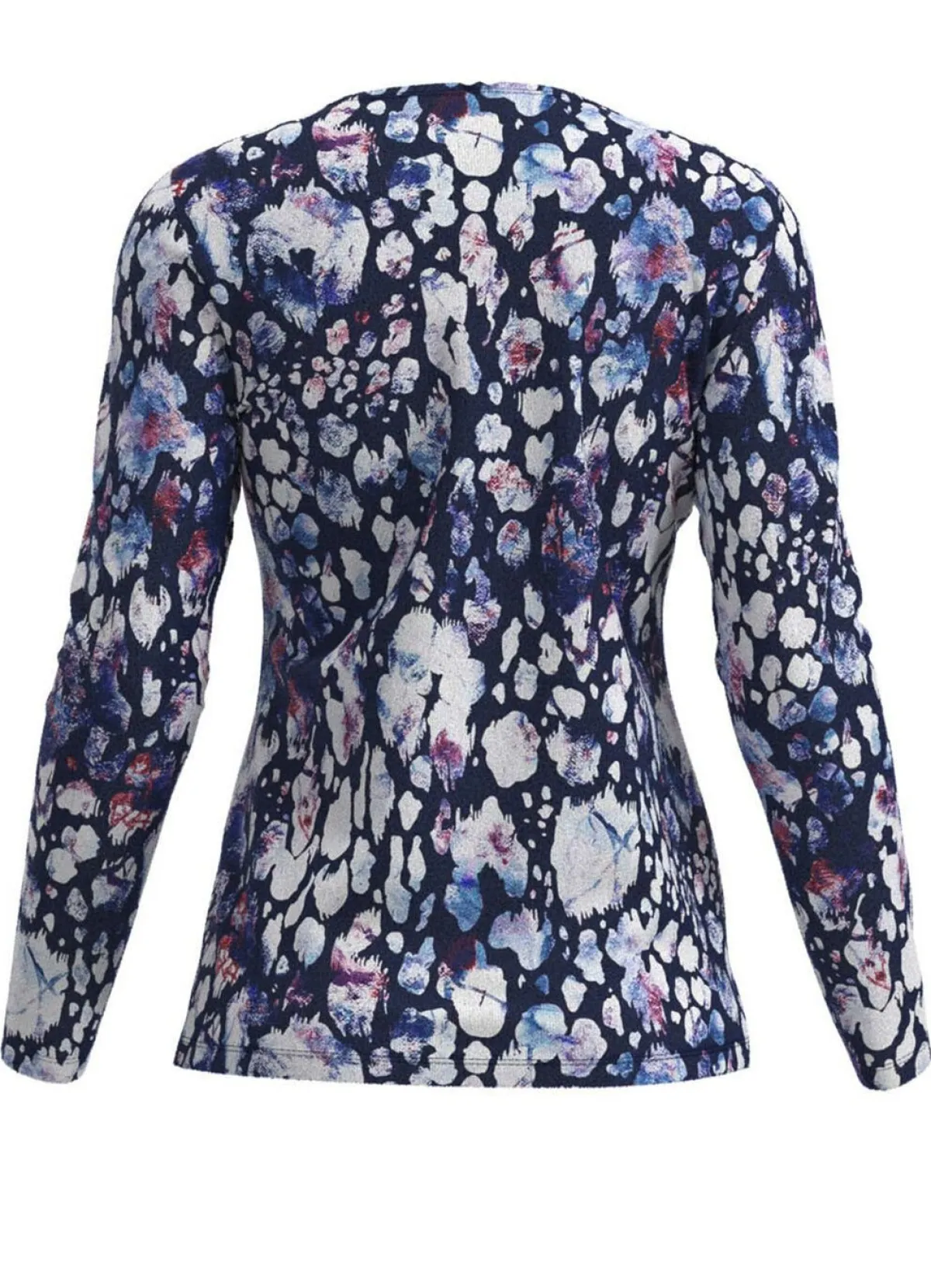 KLAUS MODELLE MADE IN GERMANY Pullover in Feinstrick MARINE-WEISS-MULTICOLOR