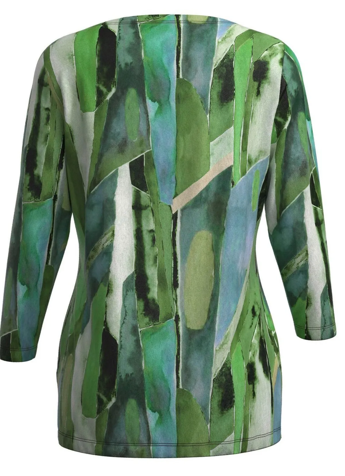 Clearance KLAUS MODELLE MADE IN GERMANY Pullover in Feinstrick GRÜN-BLEU-MULTICOLOR