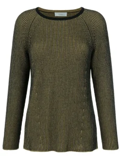 Online BADER Pullover in Garnmix MOOSGRÜN
