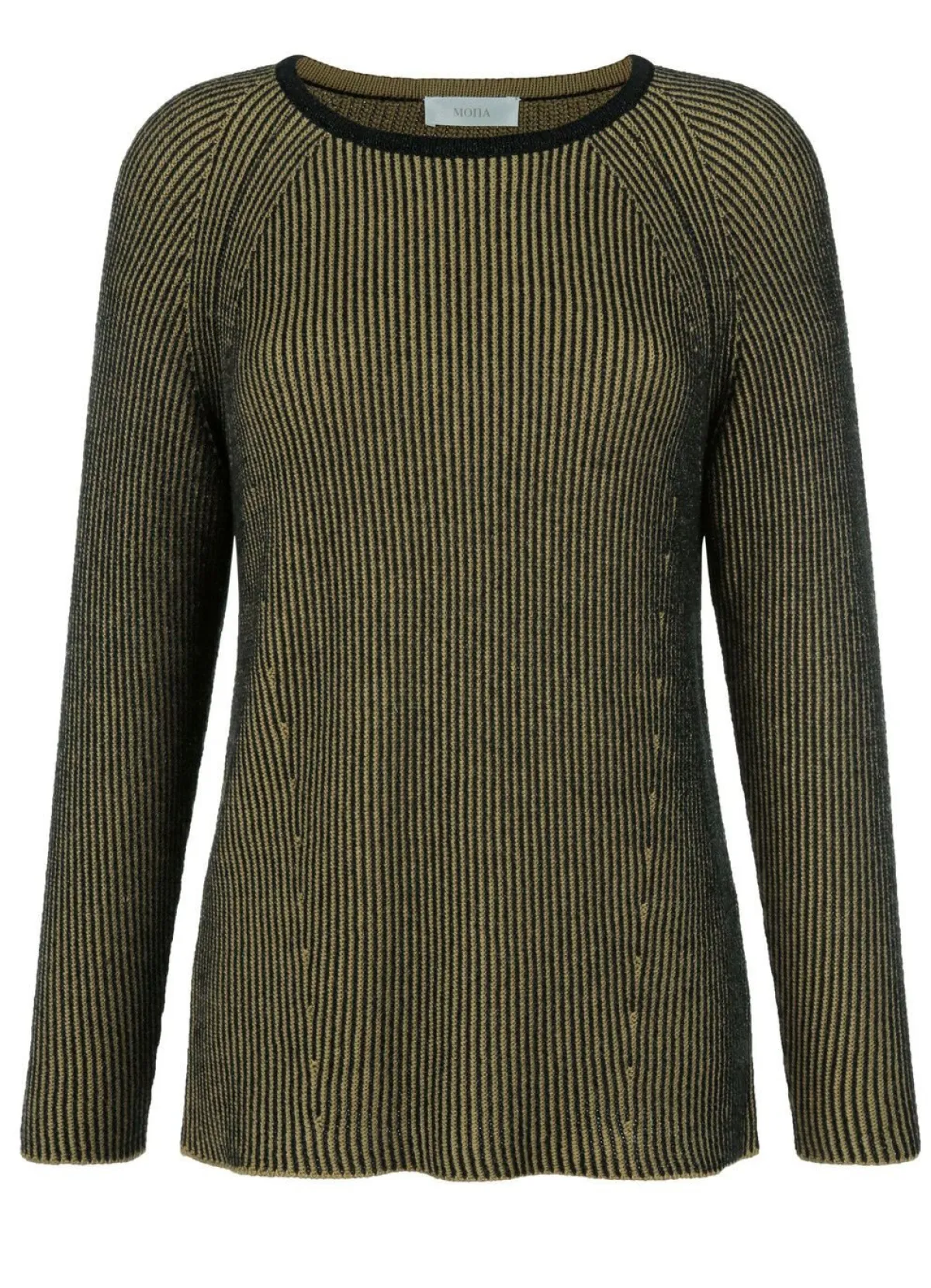 Online BADER Pullover in Garnmix MOOSGRÜN