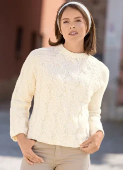 Best Tizia Pullover in Grobstrick ECRU