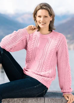 Outlet BADER Pullover in Grobstrick ROSÉ