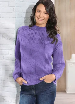 Sale BADER Pullover in Mustermix LILA MELIERT