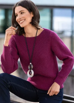 New BADER Pullover in Perlfang BEERE