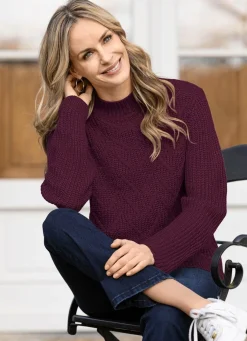 Discount BADER Pullover in Perlfang BORDEAUX