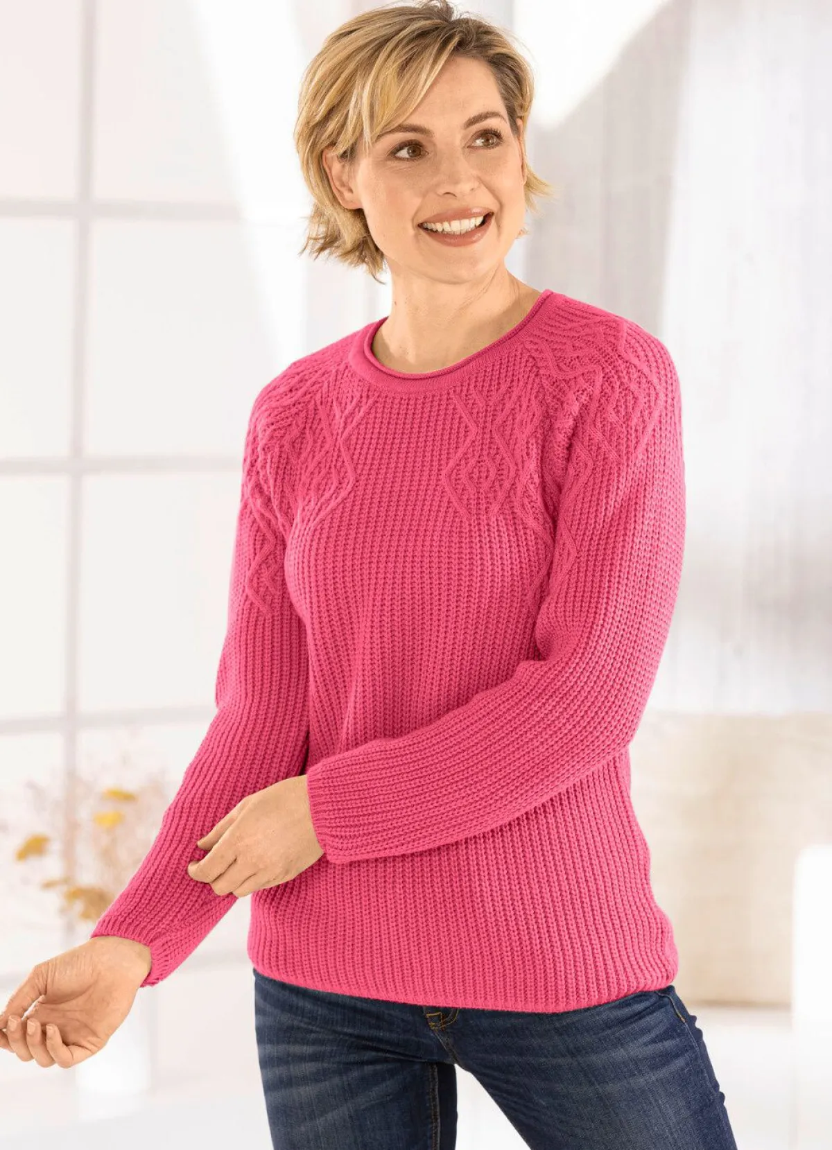 Hot BADER Pullover in Perlfang SCHIEFERROSÉ