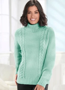 Outlet BADER Pullover in Reiskornstrick MINT