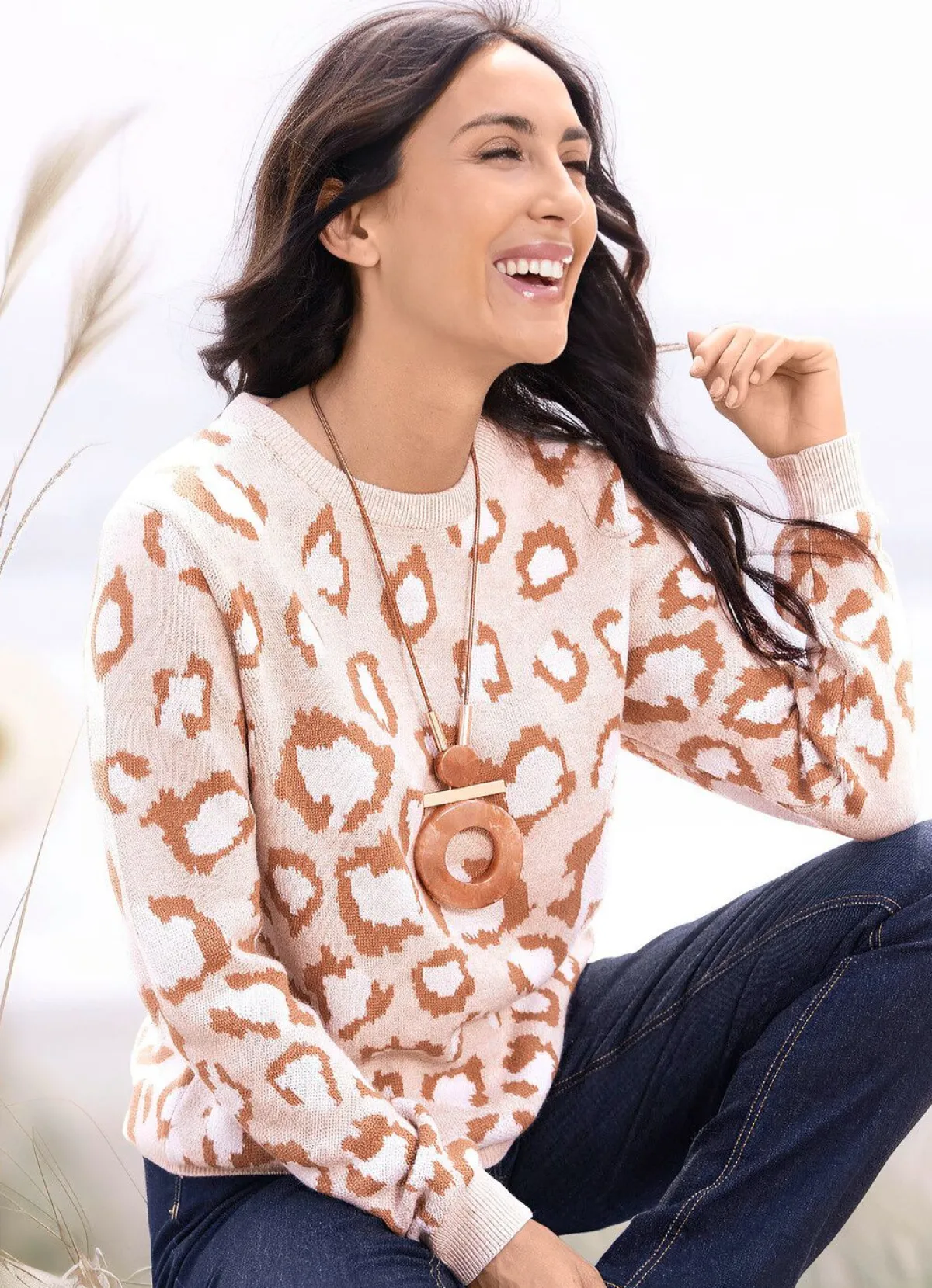 Best laurakent Pullover in sehr weicher Qualität BEIGE-CAMEL-ECRU